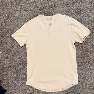 BYLT Cream Short Sleeve Shirt